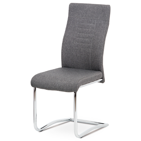 Jídelní židle šedá látka / chrom - DCL-427 GREY2