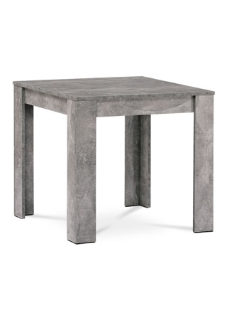 Jídelní stůl 80x80x74 cm, MDF, lamino dekor beton - DT-P080 BET