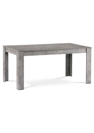Jídelní stůl 160x90x74 cm, MDF, lamino dekor beton - DT-P160 BET