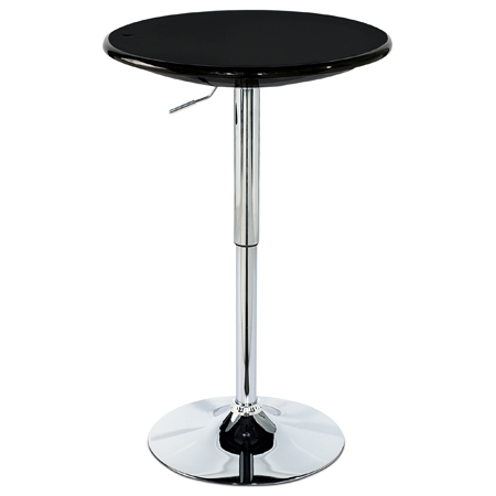 Barový stôl čieny/chrom AUB-4010 BK