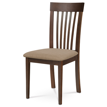Jedálenská stolička, orech/látka béžová BC-3950 WAL