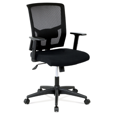 Kancelárska stolička, látka čierna KA-B1012 BK