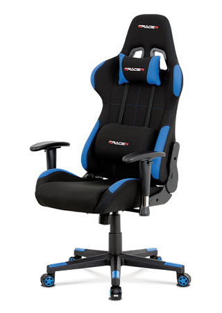 Kancelárska stolička modrá/čierna KA-F02 BLUE