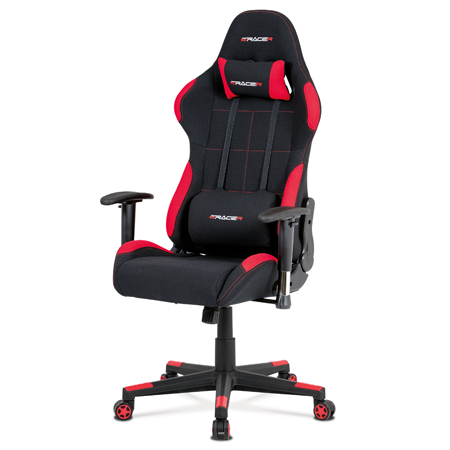 Kancelárska stolička červená/čierna KA-F02 RED